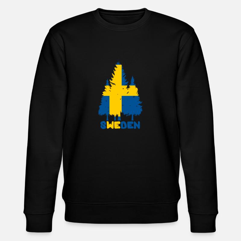 Schweden - Stanley/Stella Unisex Bio-Sweatshirt CHANGER - Schwarz
