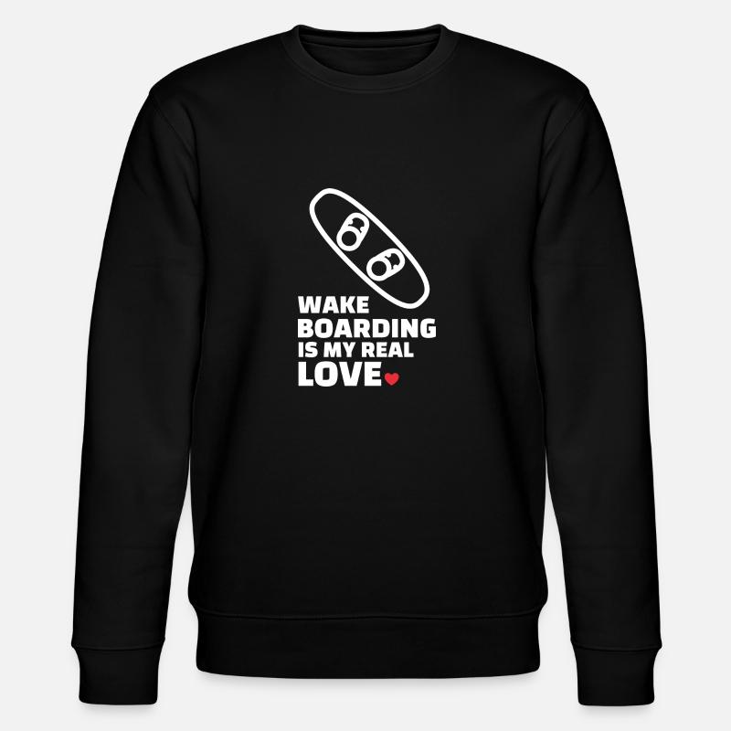 J’adore le wakeboard - Sweat bio CHANGER Stanley/Stella Unisexe - noir