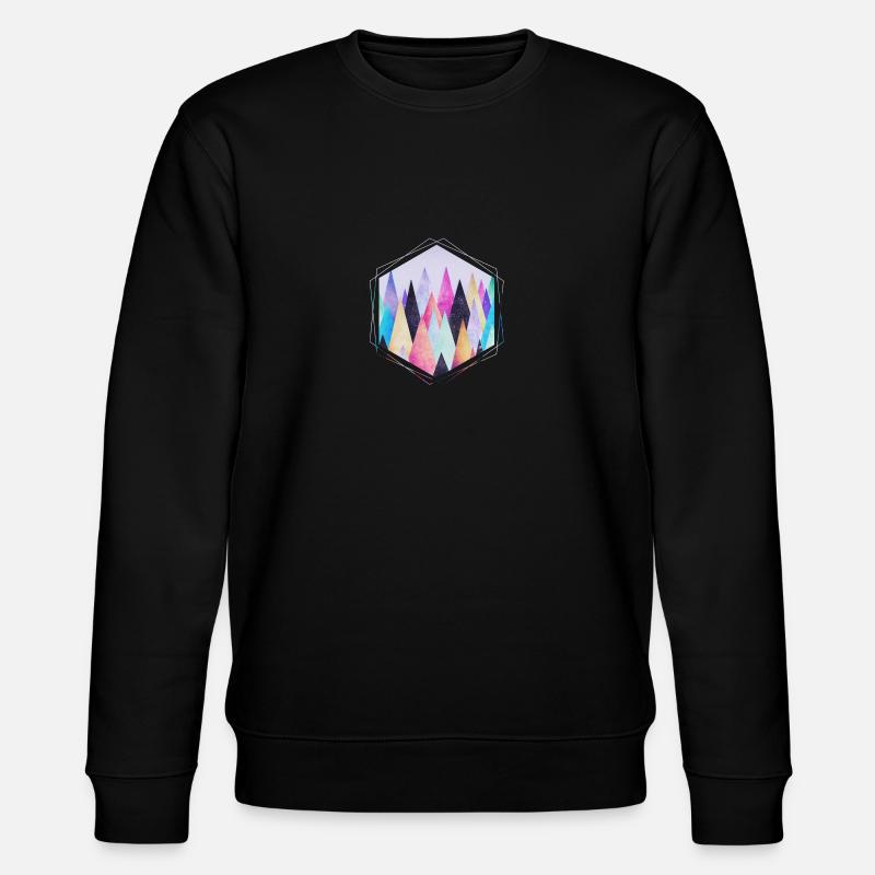 Hipster triangles (geometry) Abstract Mountains - Sweat bio CHANGER Stanley/Stella Unisexe - noir