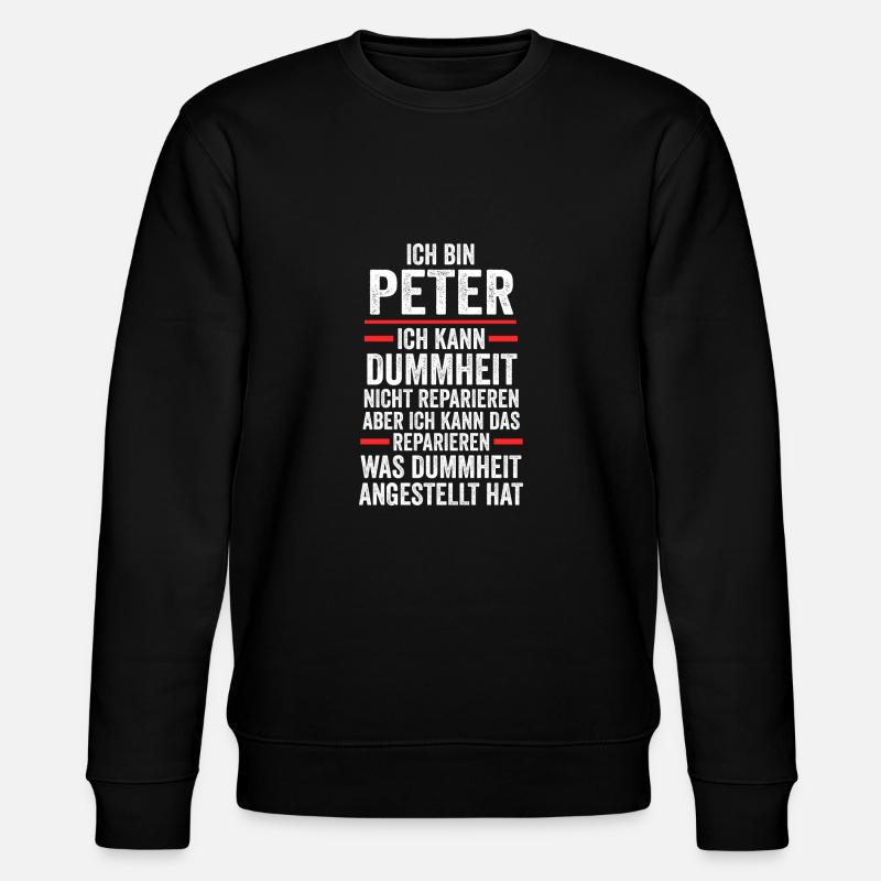 Peter - Stanley/Stella Unisex Bio-Sweatshirt CHANGER  - Schwarz