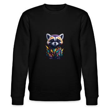 Racoon 2 - Stanley/Stella Unisex Bio-Sweatshirt CHANGER  - Schwarz - Vorne - Nik (191cm) & Marisol (170cm)