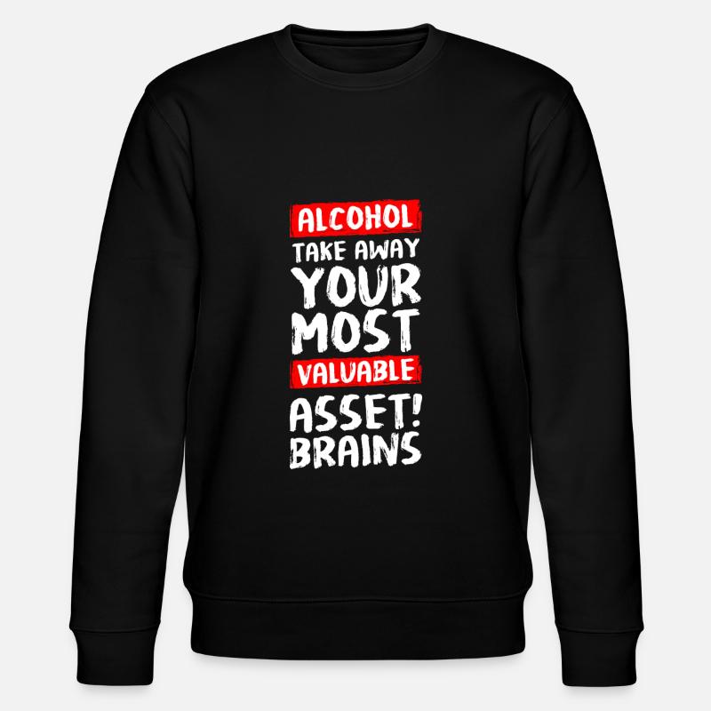 Beer withdrawal drunkard end - Stanley/Stella CHANGER Unisex Organic Sweatshirt - black