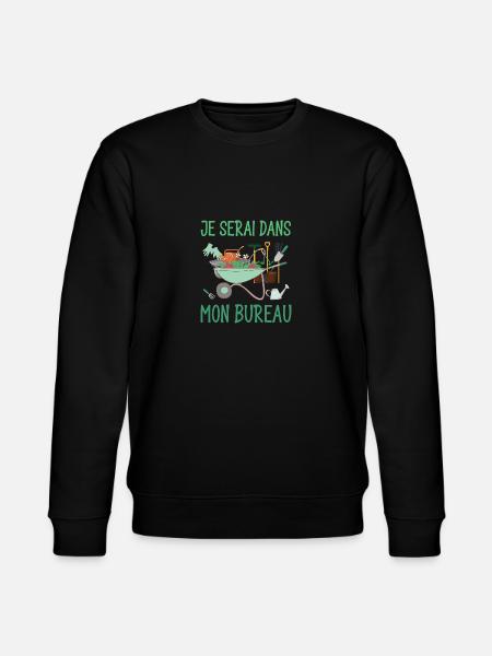 je serai dans mon bureau - Sweat bio CHANGER Stanley/Stella Unisexe - noir