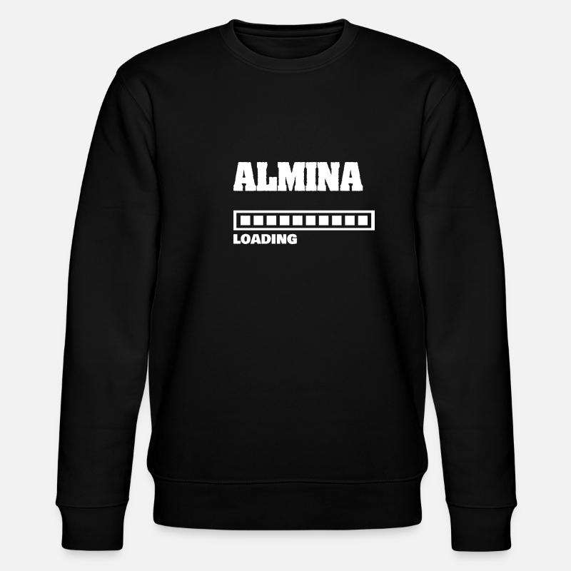 Almina as a baby - Stanley/Stella CHANGER Unisex Organic Sweatshirt - black