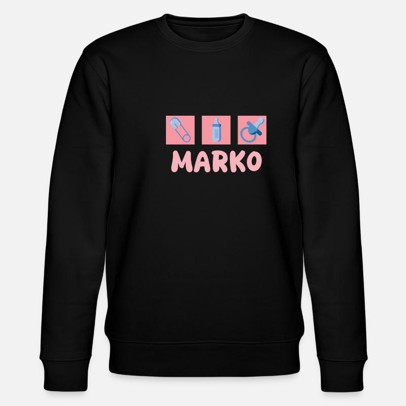 Schnuller Marko - Stanley/Stella Unisex Bio-Sweatshirt CHANGER  - Schwarz