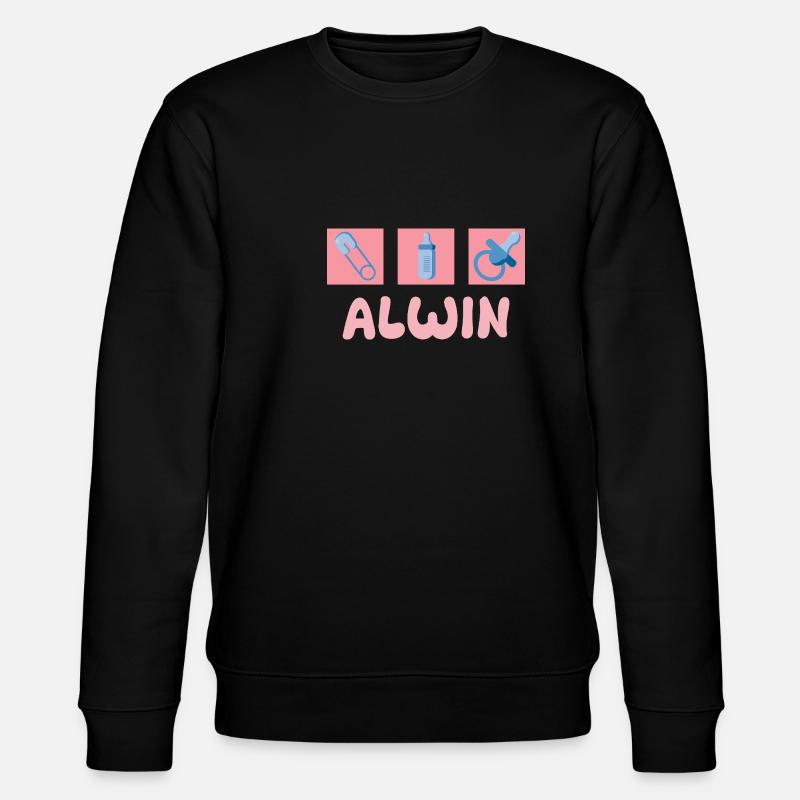 Schnuller Alwin - Stanley/Stella Unisex Bio-Sweatshirt CHANGER  - Schwarz