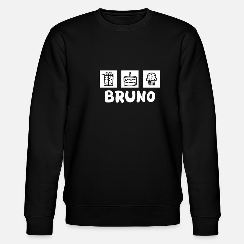 First name Bruno - Stanley/Stella CHANGER Unisex Organic Sweatshirt - black