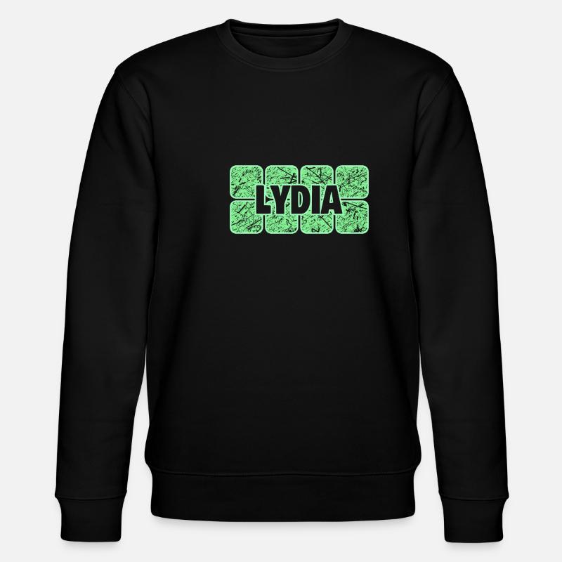 First name Lydia - Stanley/Stella CHANGER Unisex Organic Sweatshirt - black