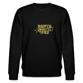 1983 - Stanley/Stella CHANGER Unisex Organic Sweatshirt - black - Front - Nik (191cm) & Marisol (170cm)