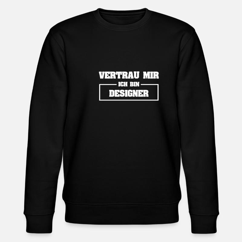 Geschenk für Designer - Stanley/Stella Unisex Bio-Sweatshirt CHANGER - Schwarz