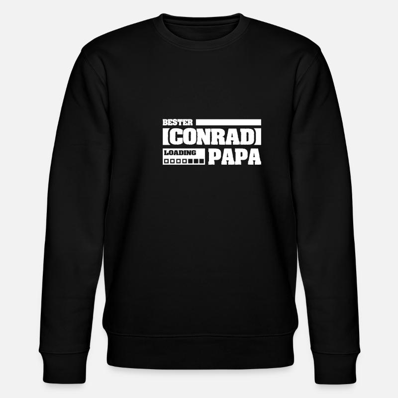 Prénom Conrad - Sweat bio CHANGER Stanley/Stella Unisexe - noir