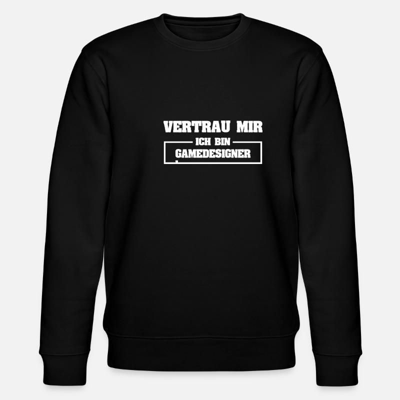 Game designer as funny - Stanley/Stella CHANGER Unisex Organic Sweatshirt - black