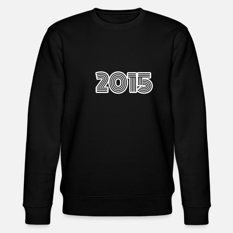 Geburtsjahr 2015 - Stanley/Stella Unisex Bio-Sweatshirt CHANGER  - Schwarz