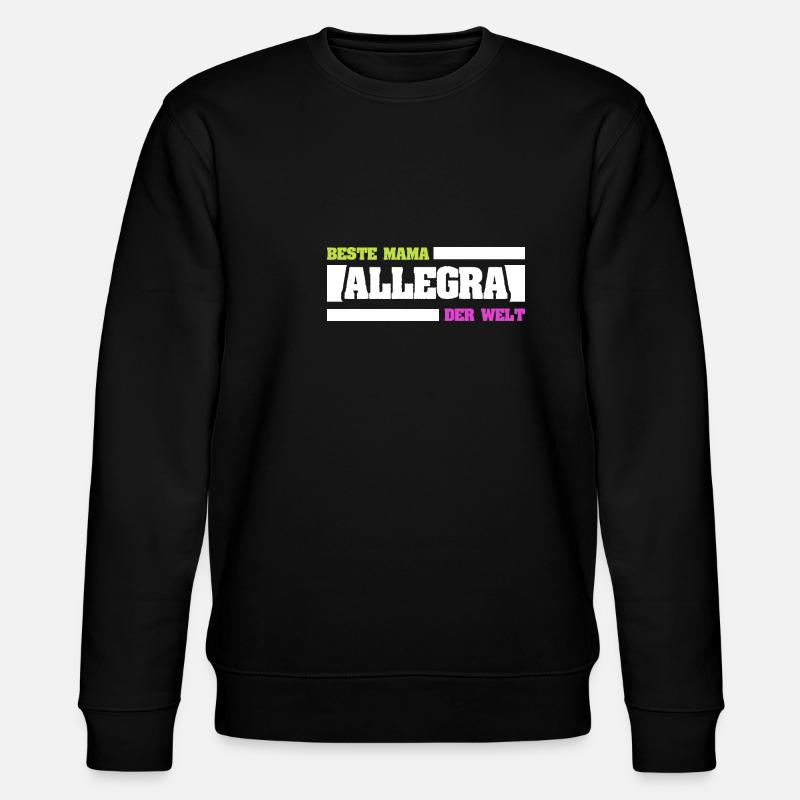 Geschenk für Allegra - Stanley/Stella Unisex Bio-Sweatshirt CHANGER - Schwarz