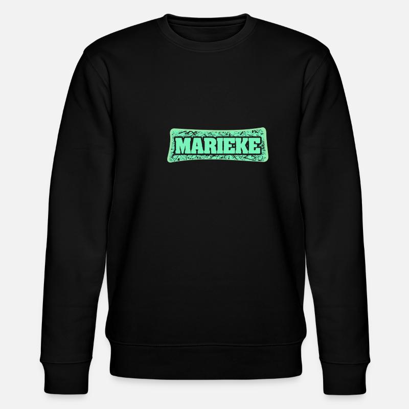 Geburtsname Marieke - Stanley/Stella Unisex Bio-Sweatshirt CHANGER  - Schwarz