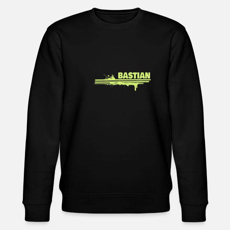 Bastian als Farbklecks - Stanley/Stella Unisex Bio-Sweatshirt CHANGER  - Schwarz