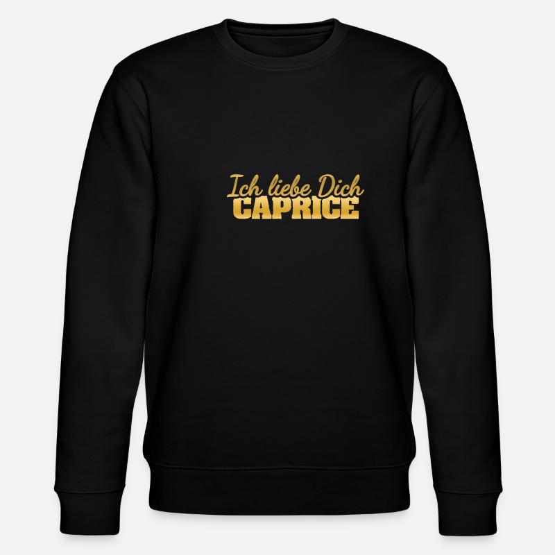 Caprice als Liebe - Stanley/Stella Unisex Bio-Sweatshirt CHANGER  - Schwarz