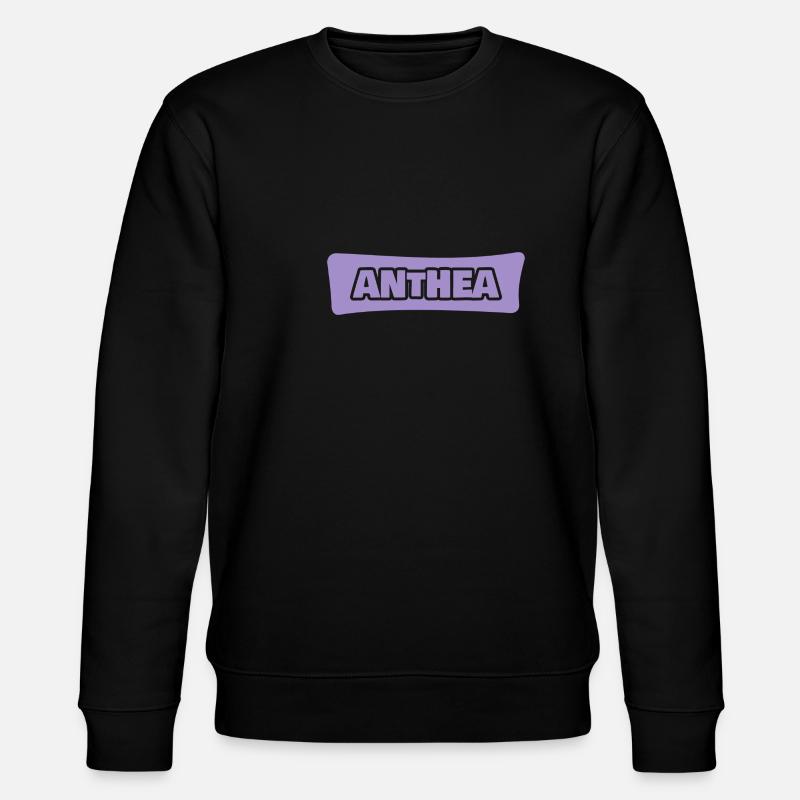 Vorname Anthea - Stanley/Stella Unisex Bio-Sweatshirt CHANGER  - Schwarz