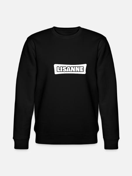 Name Lisanne - Stanley/Stella CHANGER Unisex Organic Sweatshirt - black