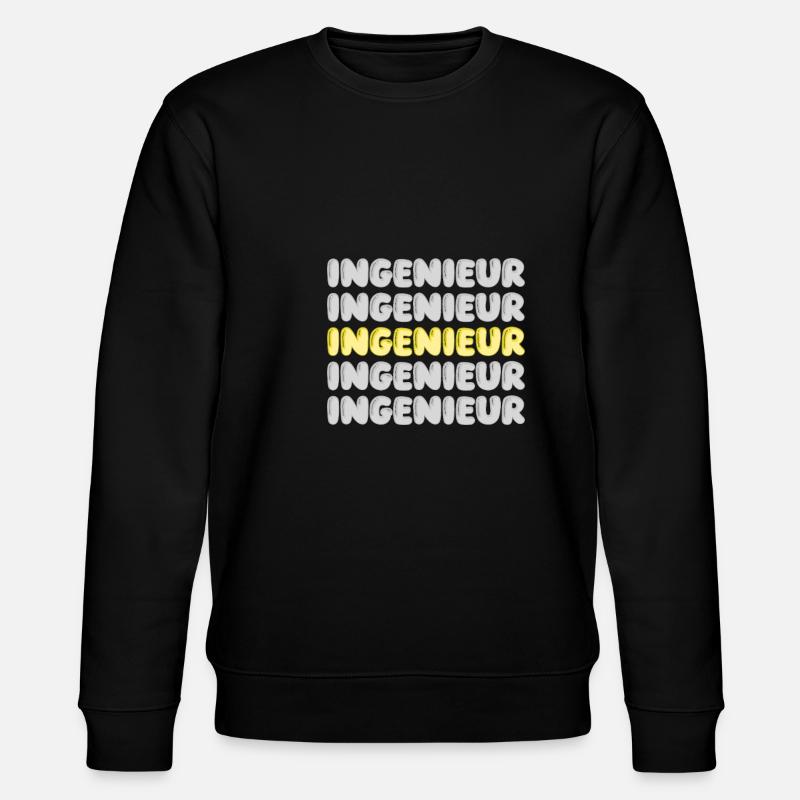 Work Engineer - Stanley/Stella CHANGER Unisex Organic Sweatshirt - black