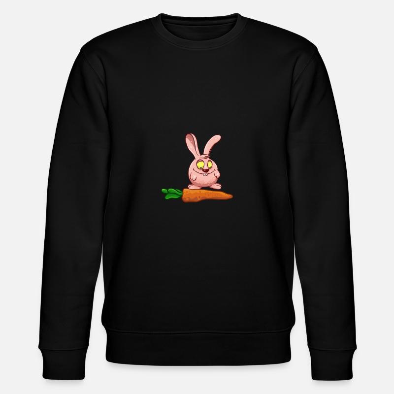 Lapin aux carottes - Sweat bio CHANGER Stanley/Stella Unisexe - noir