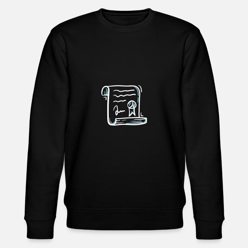 Diplom Zertifikat - Stanley/Stella Unisex Bio-Sweatshirt CHANGER  - Schwarz