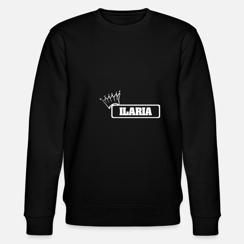 Ilaria as a crown - Stanley/Stella CHANGER Unisex Organic Sweatshirt - black