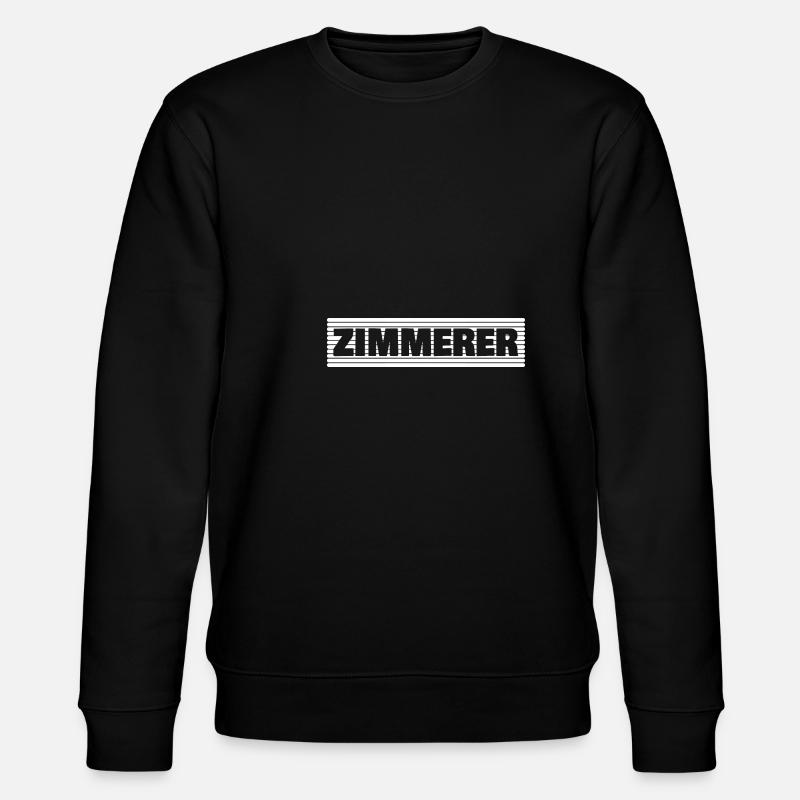 Geschenk für Zimmerer - Stanley/Stella Unisex Bio-Sweatshirt CHANGER  - Schwarz