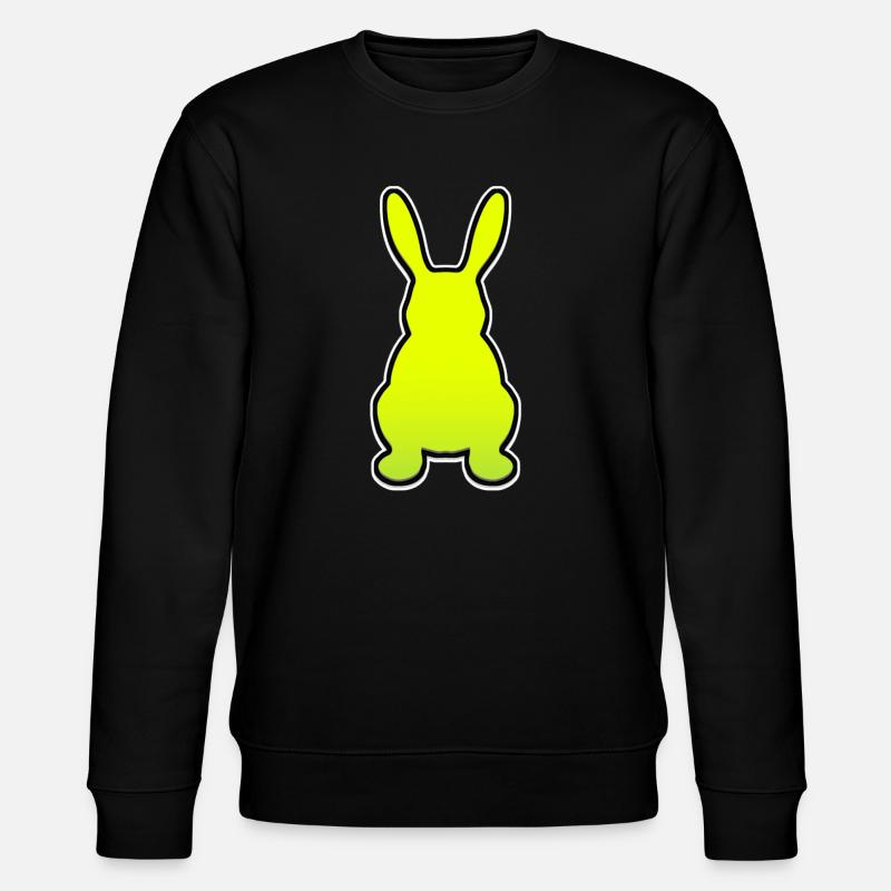 Kaninchen - Stanley/Stella Unisex Bio-Sweatshirt CHANGER  - Schwarz