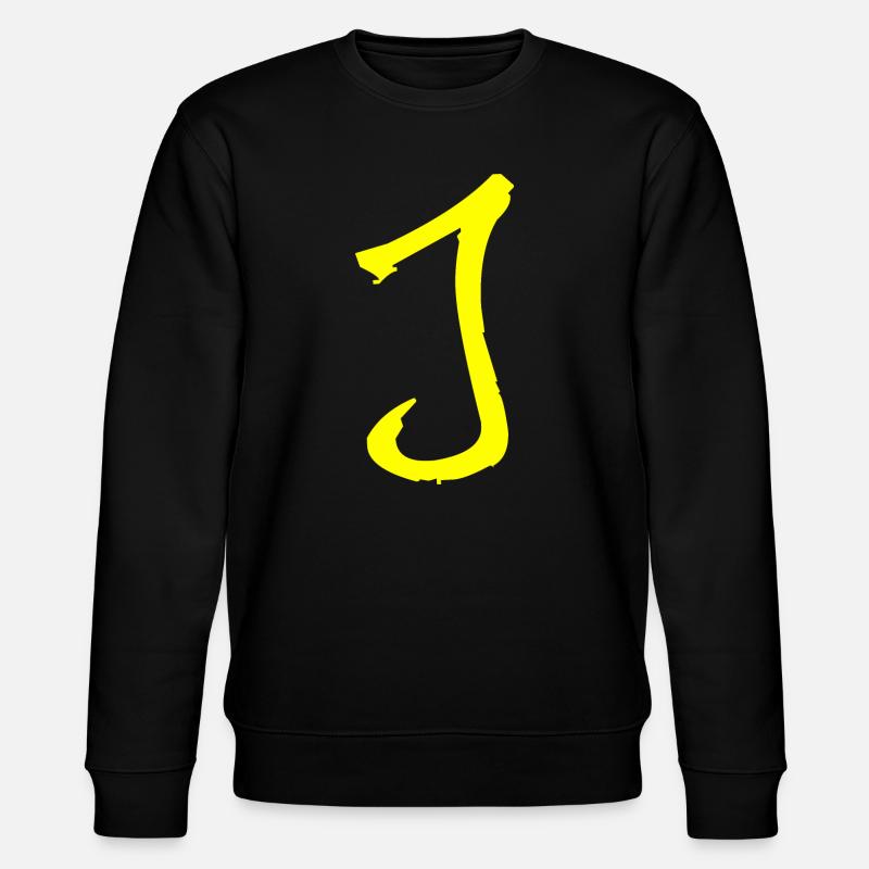 Buchstabe J - Stanley/Stella Unisex Bio-Sweatshirt CHANGER  - Schwarz