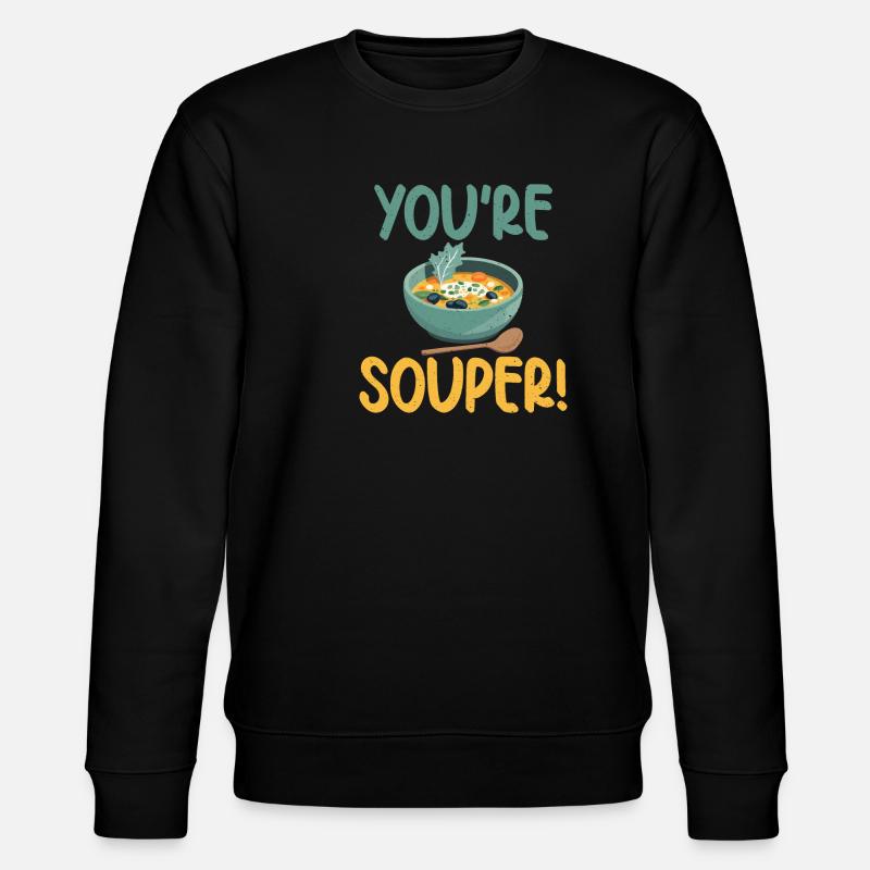 Soup Lovers Gifts - Stanley/Stella Unisex Bio-Sweatshirt CHANGER - Schwarz