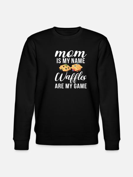 Waffle Lover Gifts - Stanley/Stella CHANGER Unisex Organic Sweatshirt - black