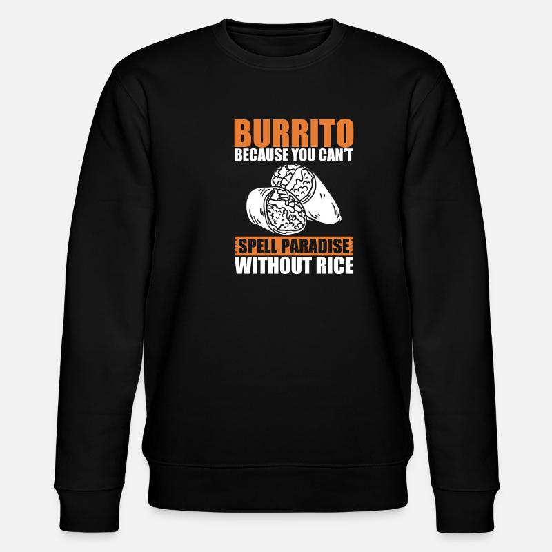 Burrito Gift - Stanley/Stella Unisex Bio-Sweatshirt CHANGER  - Schwarz