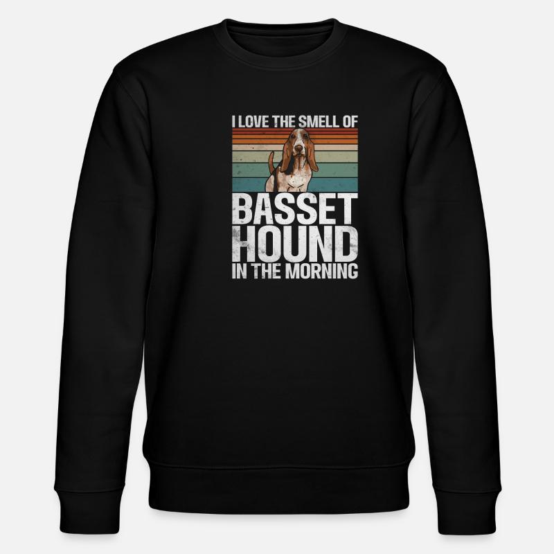 Cadeaux Basset Hound - Sweat bio CHANGER Stanley/Stella Unisexe - noir