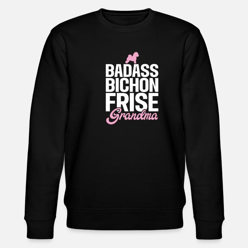 Cadeaux Bichon Frisé - Sweat bio CHANGER Stanley/Stella Unisexe - noir