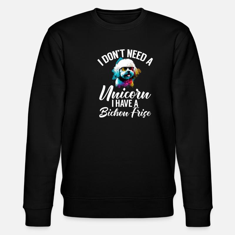Cadeaux Bichon Frisé - Sweat bio CHANGER Stanley/Stella Unisexe - noir