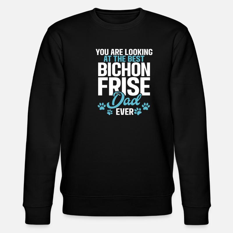 Cadeaux Bichon Frisé - Sweat bio CHANGER Stanley/Stella Unisexe - noir