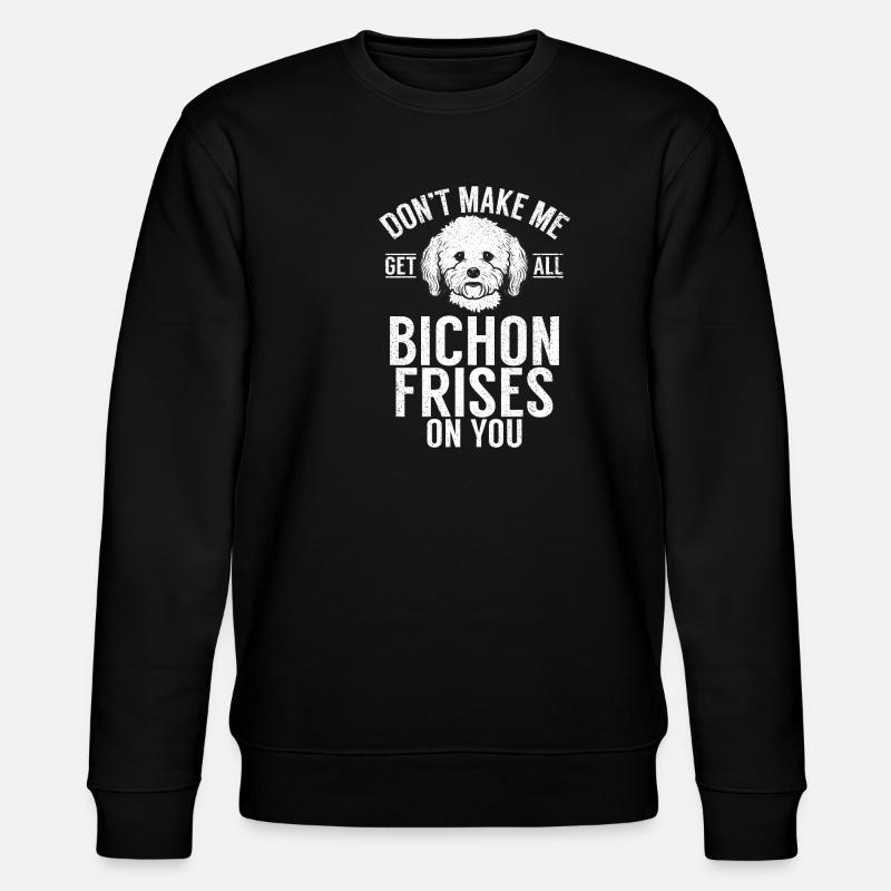 Cadeaux Bichon Frisé - Sweat bio CHANGER Stanley/Stella Unisexe - noir