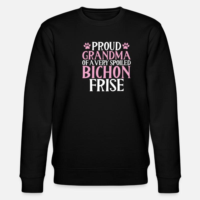 Cadeaux Bichon Frisé - Sweat bio CHANGER Stanley/Stella Unisexe - noir