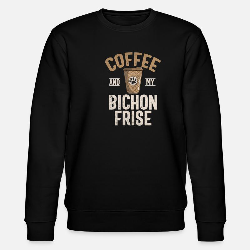 Cadeaux Bichon Frisé - Sweat bio CHANGER Stanley/Stella Unisexe - noir