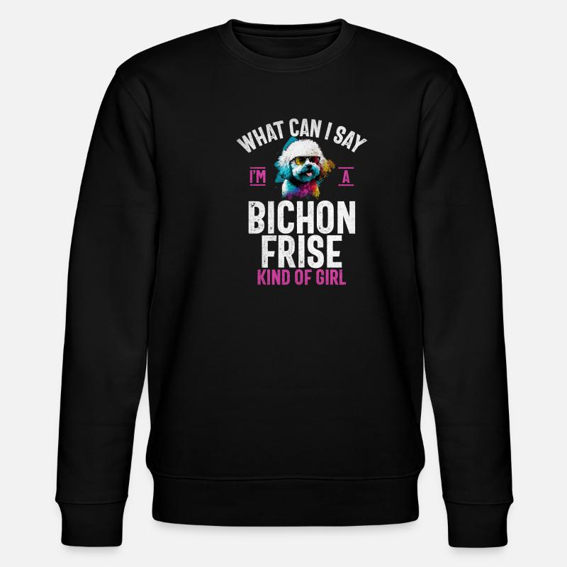 Cadeaux Bichon Frisé - Sweat bio CHANGER Stanley/Stella Unisexe - noir