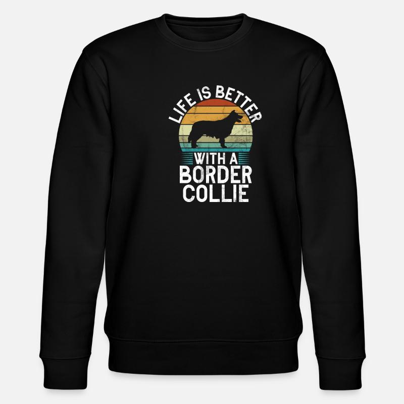 Cadeaux Border Collie - Sweat bio CHANGER Stanley/Stella Unisexe - noir