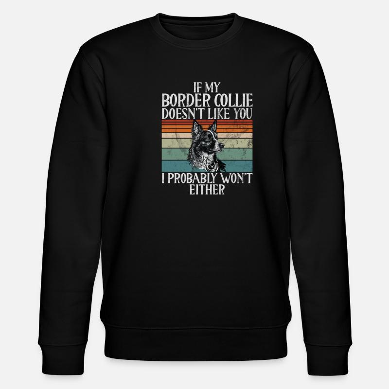 Cadeaux Border Collie - Sweat bio CHANGER Stanley/Stella Unisexe - noir