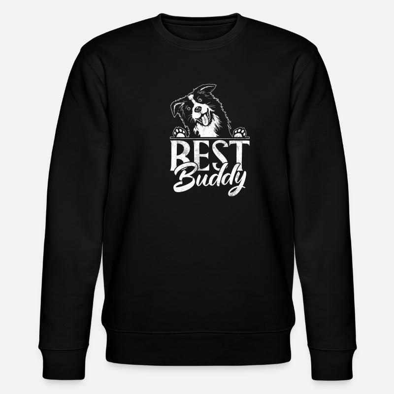 Border Collie Gifts - Stanley/Stella Unisex Bio-Sweatshirt CHANGER  - Schwarz