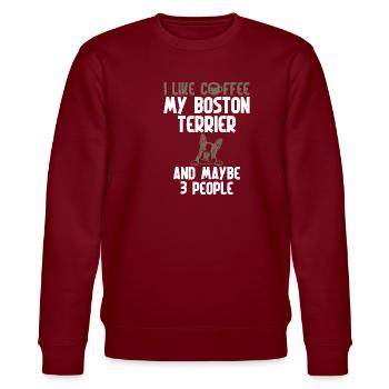 Cadeaux Boston Terrier - Sweat bio CHANGER Stanley/Stella Unisexe - bordeaux - Devant - Nik (191cm) & Marisol (170cm)