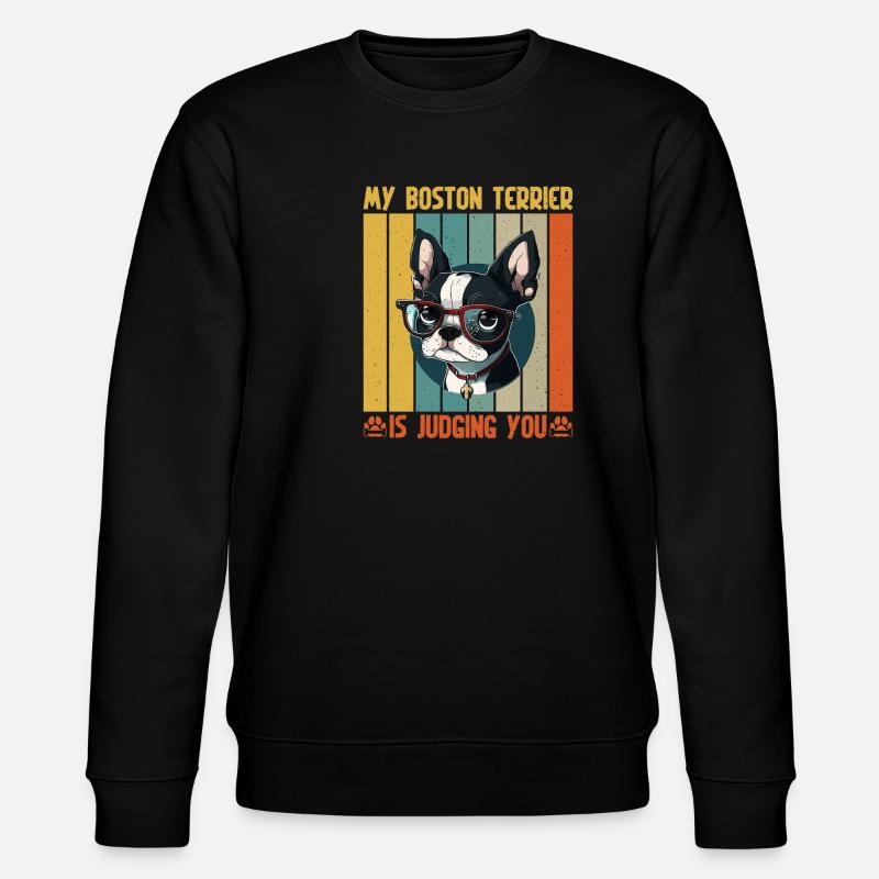 Cadeaux Boston Terrier - Sweat bio CHANGER Stanley/Stella Unisexe - noir