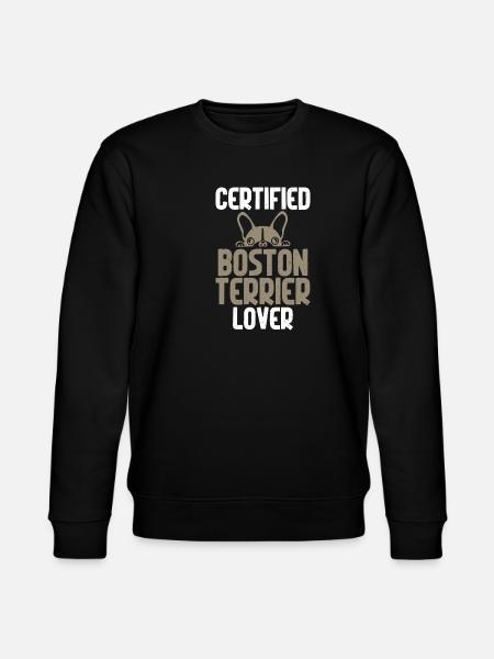Boston Terrier Gifts - Stanley/Stella CHANGER Unisex Organic Sweatshirt - black