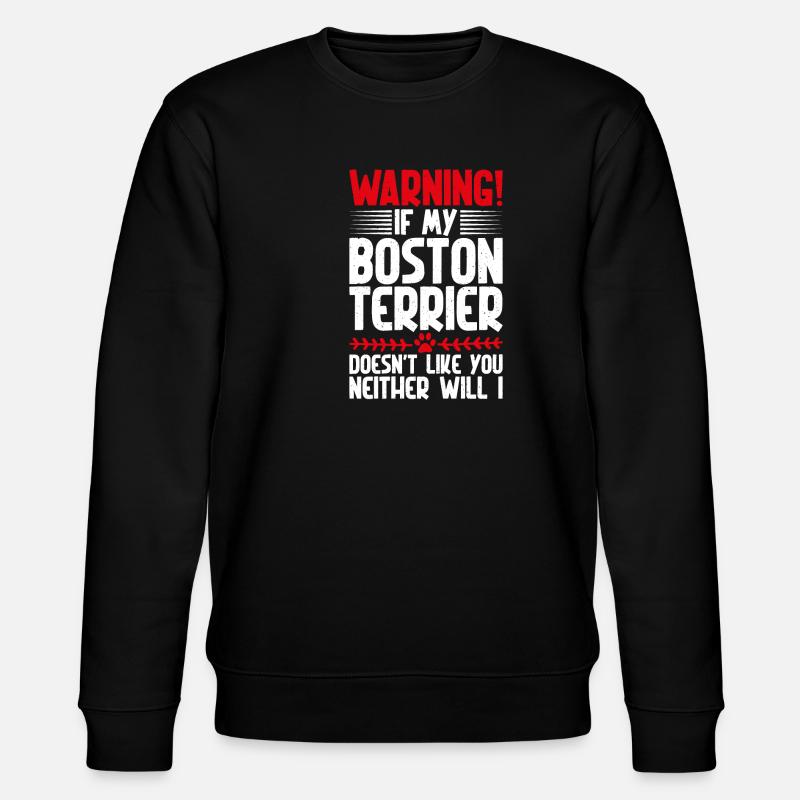 Cadeaux Boston Terrier - Sweat bio CHANGER Stanley/Stella Unisexe - noir