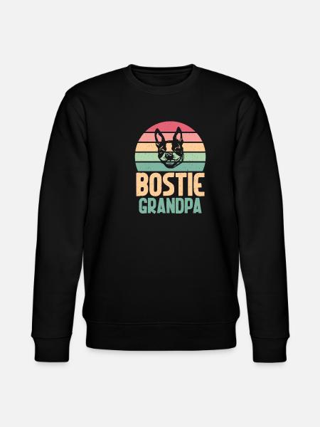 Boston Terrier Gifts - Stanley/Stella Unisex Bio-Sweatshirt CHANGER - Schwarz