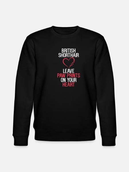 British Shorthair Gifts - Stanley/Stella Unisex Bio-Sweatshirt CHANGER  - Schwarz